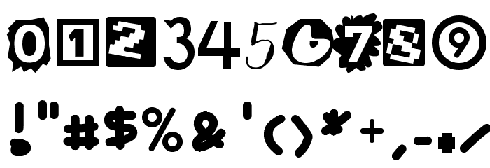 Phantasmagoria of River City Font OTHER CHARS