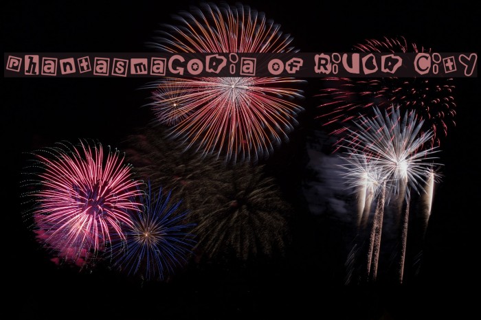 Phantasmagoria of River City Font examples