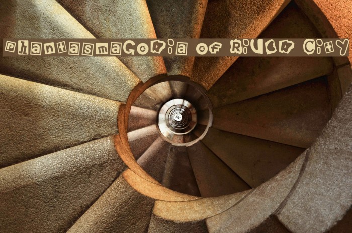 Phantasmagoria of River City Font examples