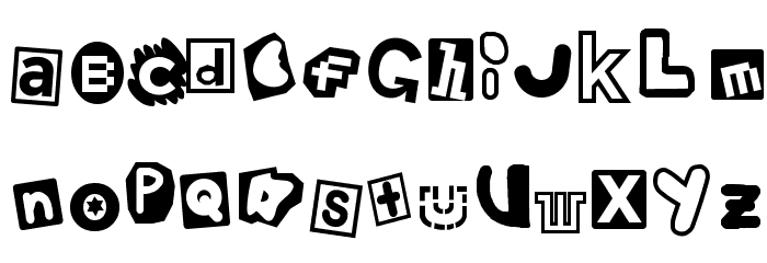 Phantasmagoria of River City Font LOWERCASE