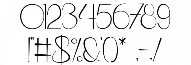 Phanthomim Font OTHER CHARS