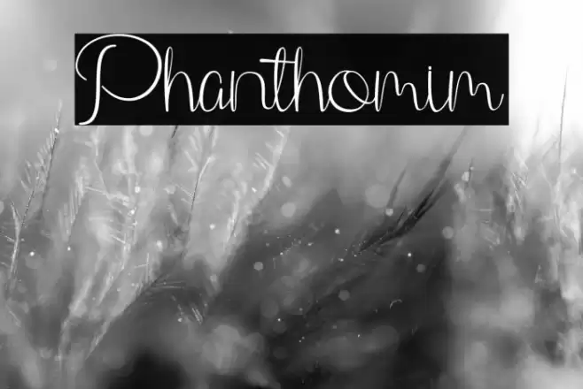 Phanthomim Font examples
