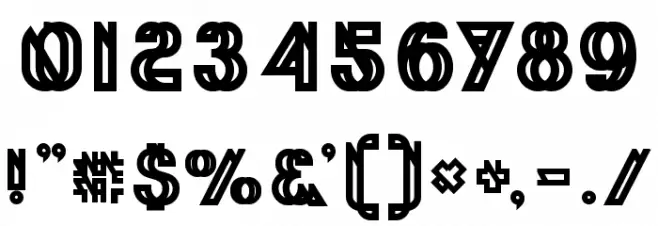 Phantom Bold Font OTHER CHARS