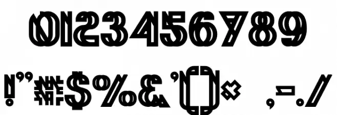 Phantom Bold Font OTHER CHARS