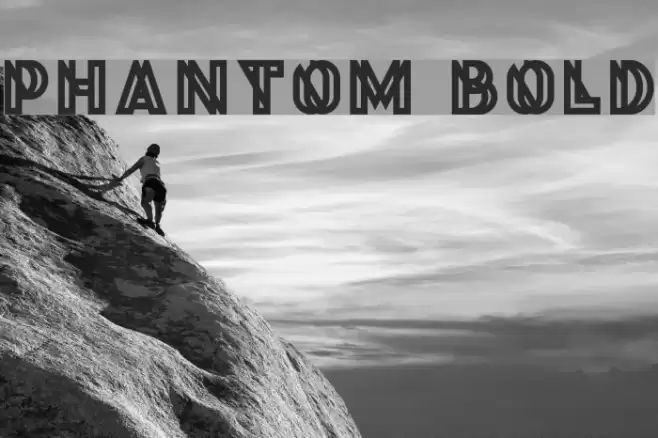 Phantom Bold Font examples
