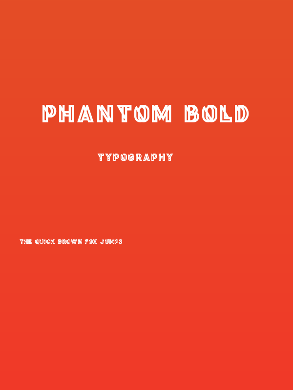 Phantom Bold Poster