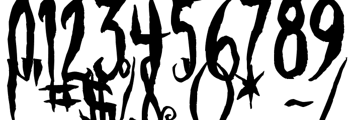 Phantom Fingers Font OTHER CHARS