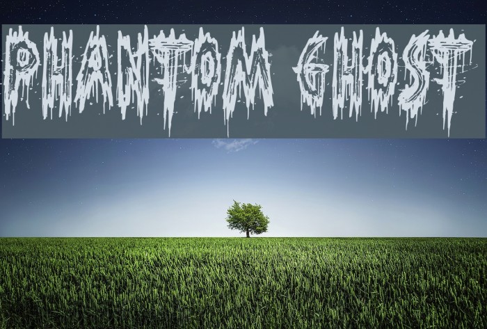 Phantom Ghost Font examples