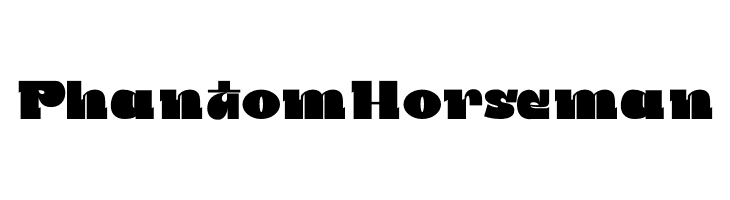 Phantom Horseman  Frei Schriftart Herunterladen