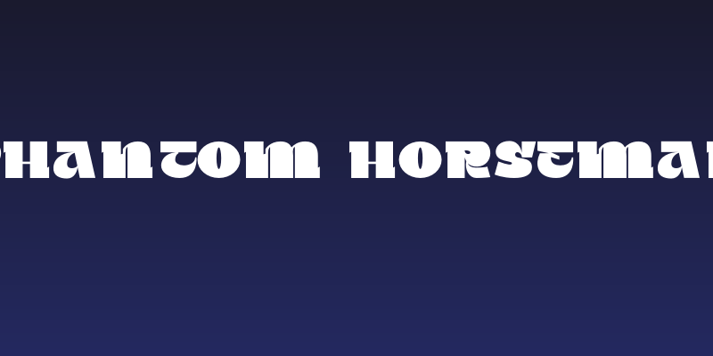 Phantom Horseman Social Header