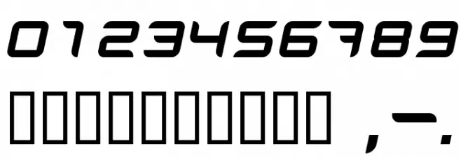 Phantom Italic Font Alte caractere