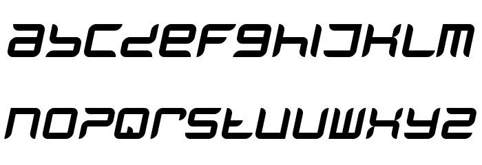 Phantom Italic Font Litere mici
