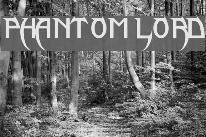 Phantom Lord Font examples