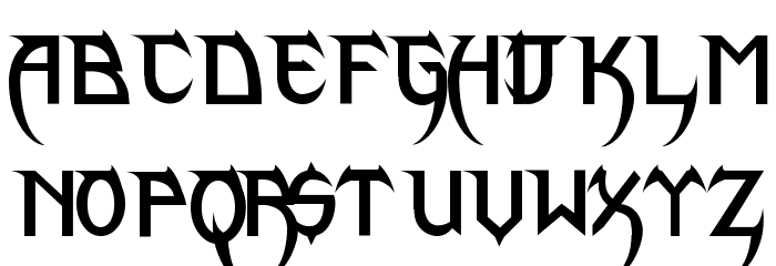 Phantom Lord Font LOWERCASE