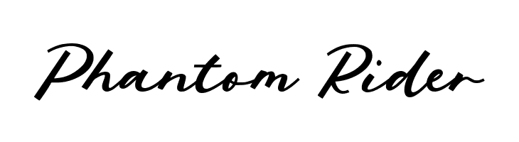 Phantom Rider  Frei Schriftart Herunterladen