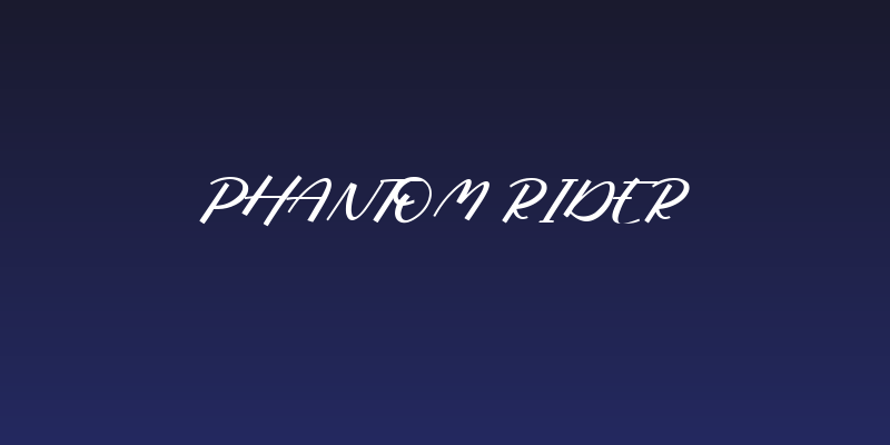 Phantom Rider Social Header