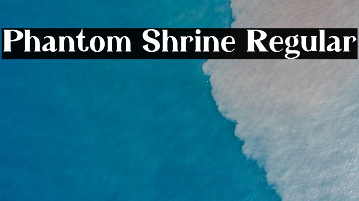 Phantom Shrine Regular Example 1