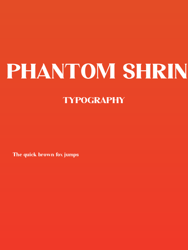 Phantom Shrine Regular Poster