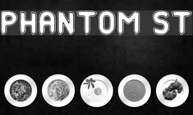 Phantom St Font examples