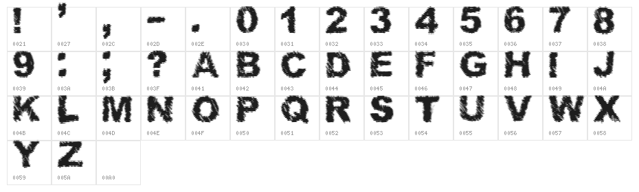 Phantom Zone Character Map