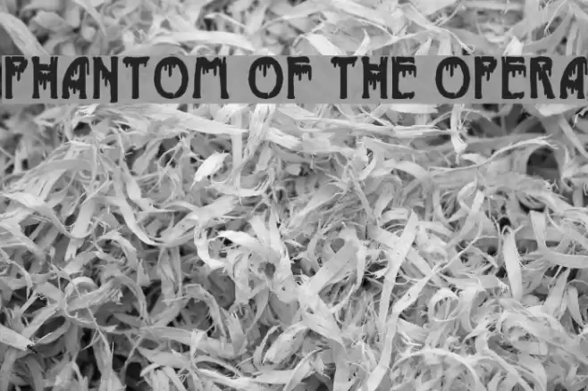 Phantom of the Opera Font examples