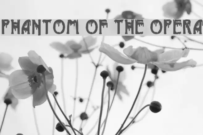 Phantom of the Opera Font examples