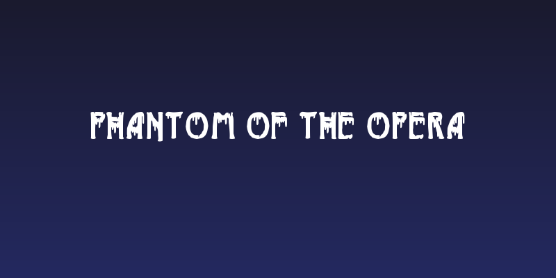 Phantom of the Opera Social Header