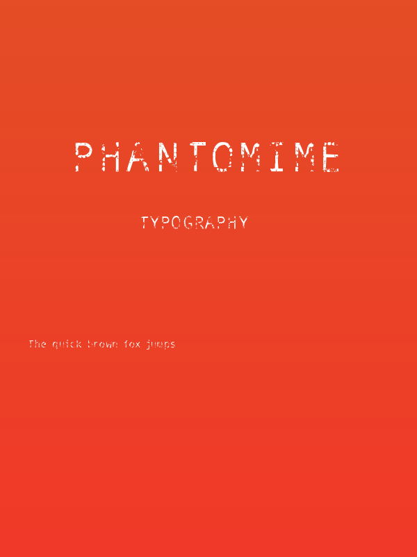 Phantomime Poster