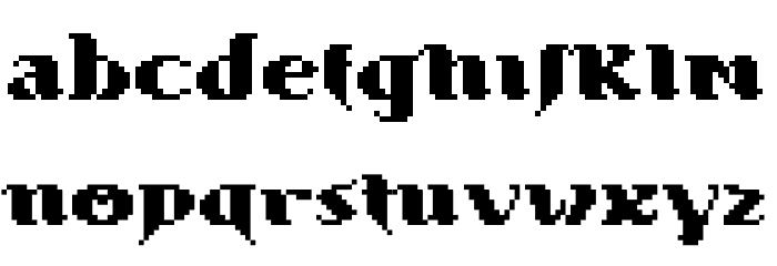 Pharaobolos Font LOWERCASE