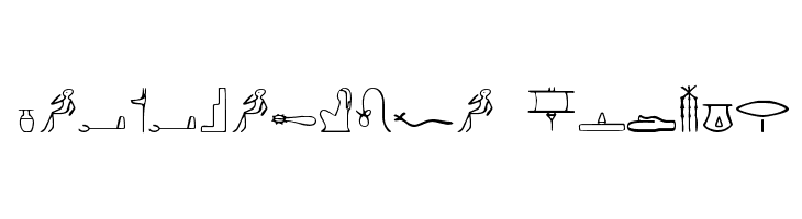 PharaohGlyph Medium  les polices de caractères gratuit tlcharger