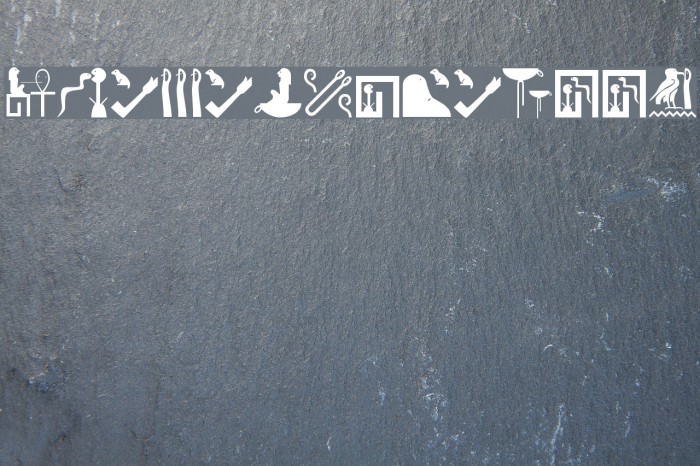 Pharaonica2007 Font examples