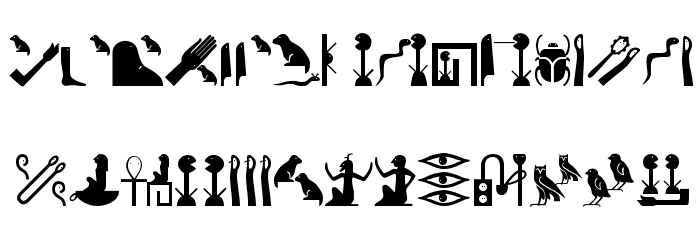 Pharaonica2007 Font LOWERCASE