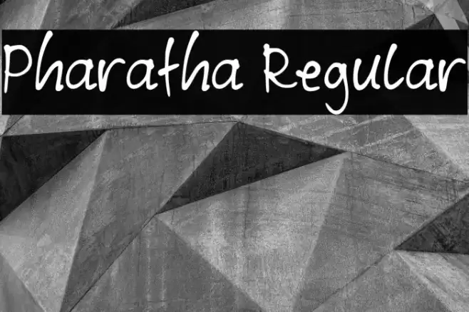 Pharatha Regular Schriftart examples
