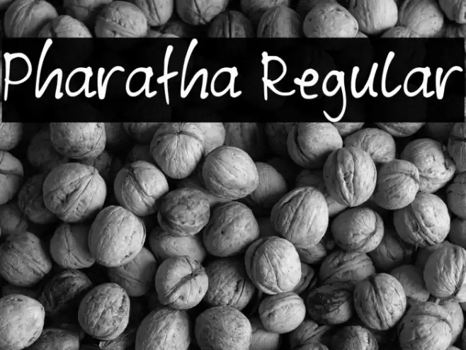 Pharatha Regular Schriftart examples