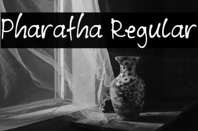 Pharatha Regular Schriftart examples
