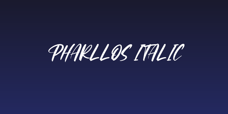 Pharllos Italic Social Header