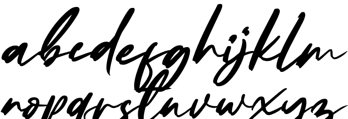 Pharllos Italic Font LOWERCASE