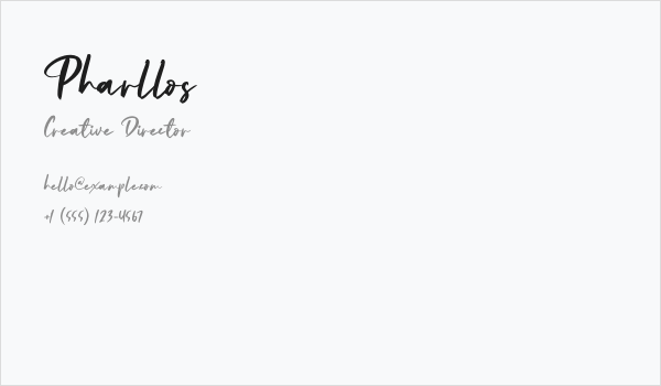 Pharllos Business Card