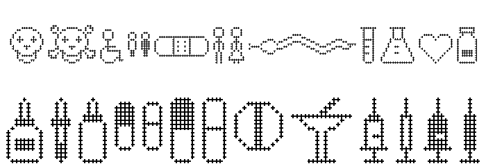 PharmaPicto picto Font LOWERCASE