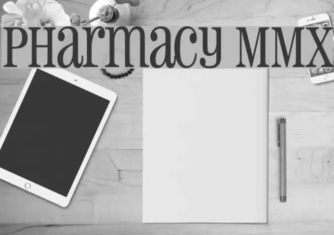 Pharmacy MMX Font examples