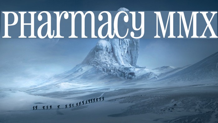 Pharmacy MMX Font examples