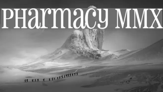 Pharmacy MMX Font examples