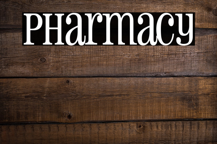 Pharmacy Font - FFonts.net