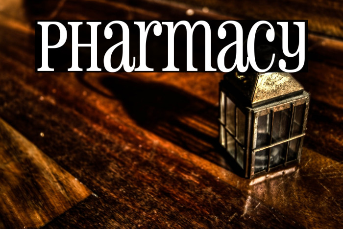 Pharmacy Font examples
