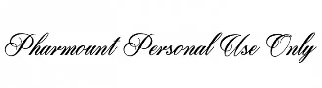 Pharmount Personal Use Only  नि: शुल्क फ़ॉन्ट्स डाउनलोड