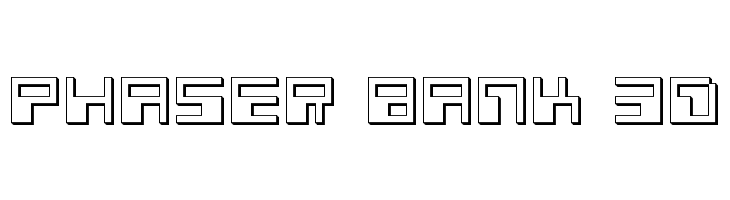 Phaser Bank 3D フォント