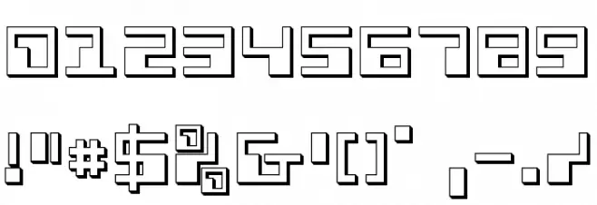 Phaser Bank 3D Schriftart Anderer Schreiben