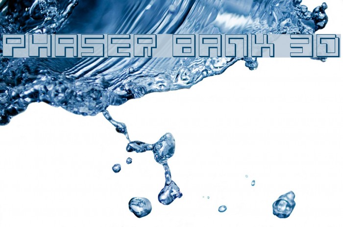 Phaser Bank 3D Font examples