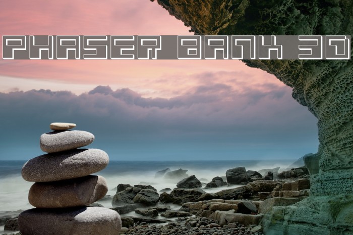Phaser Bank 3D Font examples