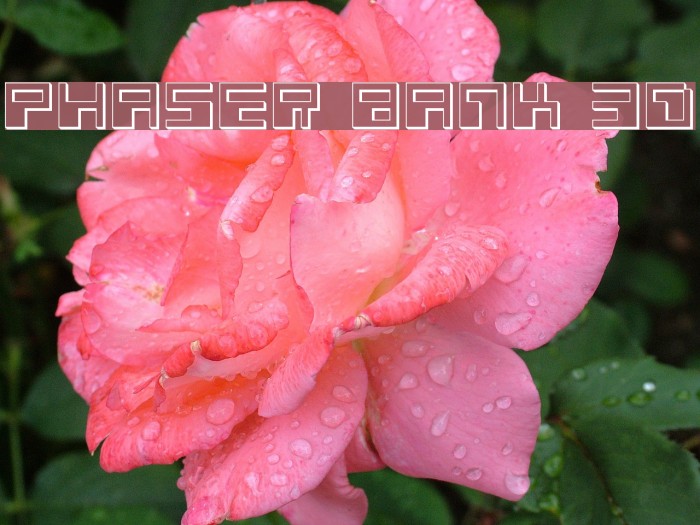 Phaser Bank 3D Font examples